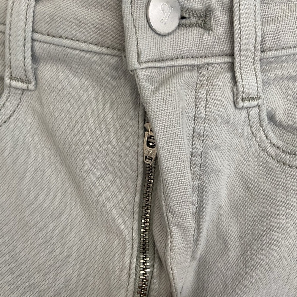 Anthropologie Pilcro High Rise Barrel Leg Cropped Light Gray Jeans Size 26 - Picture 4 of 8